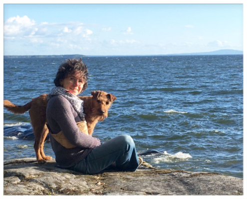 Hundephysiotherapeutin Andrea Born-Baer und Finn in Freizeit